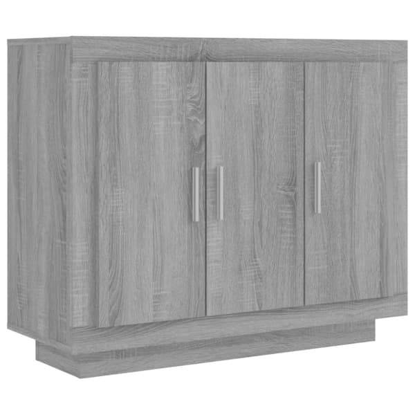 The Living Store Skänk grå sonoma 92x35x75 cm konstruerat trä - Skänkar & serveringsbord