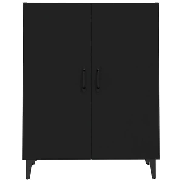 The Living Store Skänk svart 70x34x90 cm konstruerat trä -  Skänkar & serveringsbord