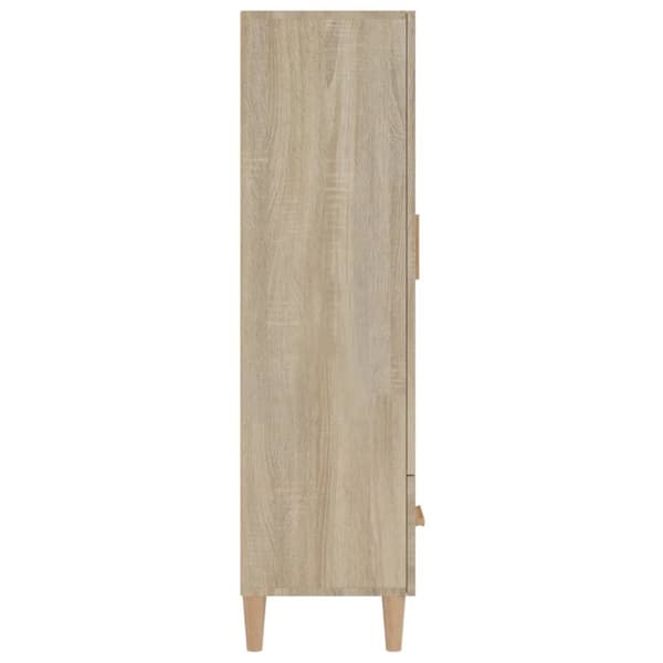 The Living Store skab 70x31x115 cm konstrueret træ sonoma-eg - Skænke