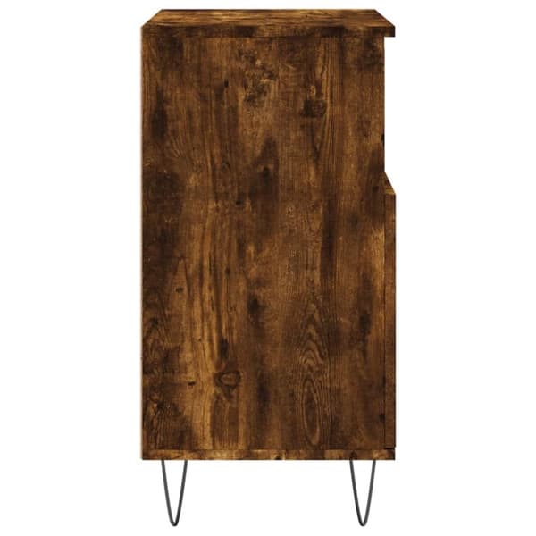 The Living Store Skänk 2 delar rökfärgad ek konstruerat trä -  Skänkar & serveringsbord
