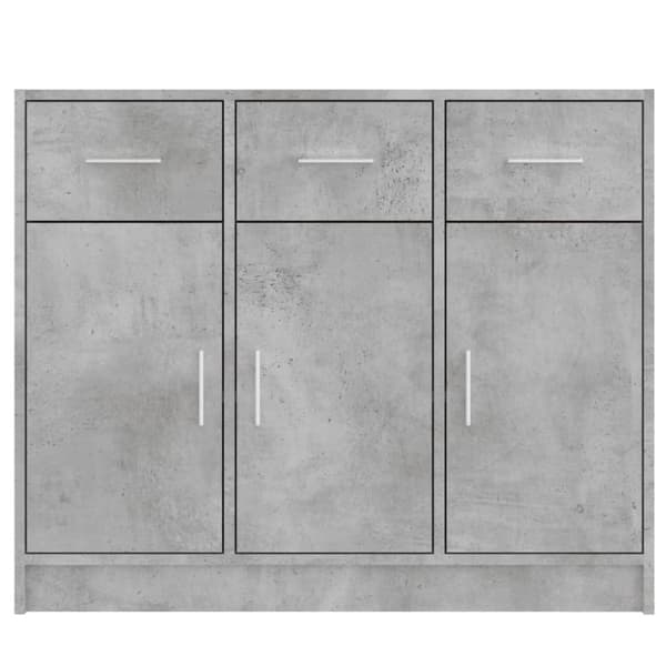 The Living Store skænk 91x28x75 cm konstrueret træ betongrå -  Skænke