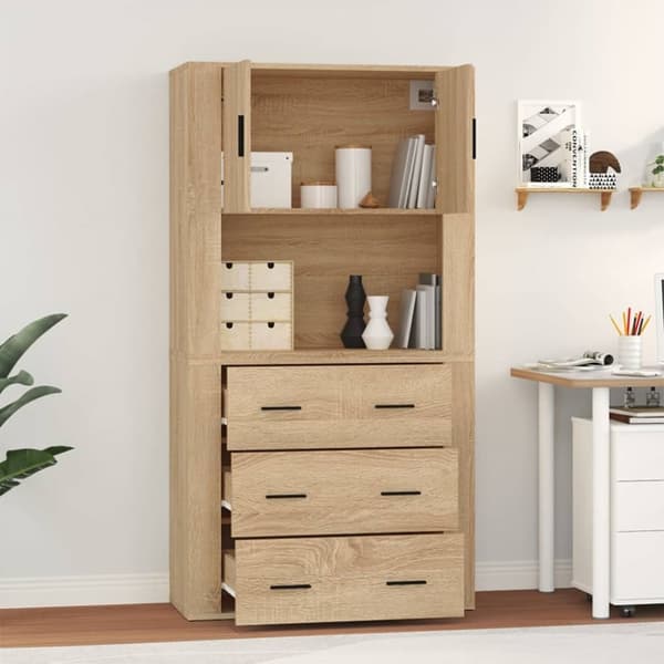 The Living Store højskab konstrueret træ sonoma-eg -  Skænke