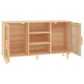 Pikkukuva 6 / 10: The Living Store Senkki ruskea 105x30x60 cm täysi mänty ja luonnonrottinki -  Tarjoilupöydät & senkit
