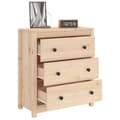 Miniatyrbild 5 av 11: The Living Store Skänk 70x35x80 cm massiv furu -  Skänkar & serveringsbord