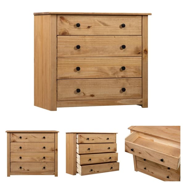 The Living Store Skänk 80x40x73 cm furu Panama -  Skänkar & serveringsbord