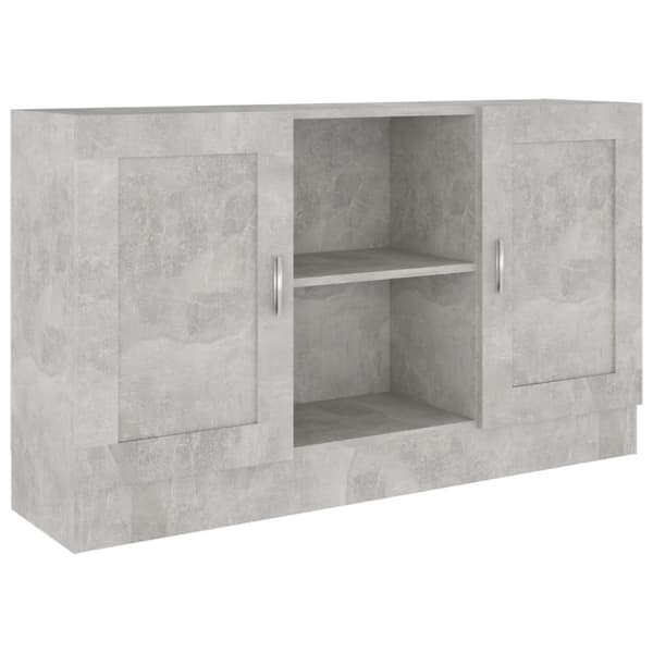 The Living Store skænk 120x30,5x70 cm konstrueret træ betongrå -  Skænke