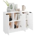 Pikkukuva 5 / 11: The Living Store Senkki valkoinen 90,5x30x70 cm tekninen puu -  Tarjoilupöydät & senkit