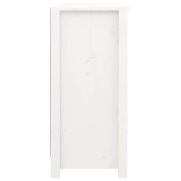 The Living Store skænk 100x35x74,5 cm massivt fyrretræ hvid -  Skænke
