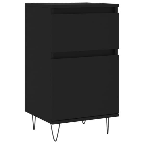The Living Store Byråer 2 st svart 40x35x70 cm konstruerat trä -  Skänkar & serveringsbord