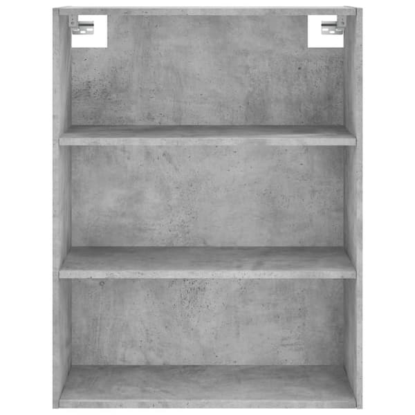 The Living Store Högskåp betonggrå 69,5x34x180 cm konstruerat trä - Skänkar & serveringsbord