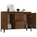 Pikkukuva 7 / 10: The Living Store Senkki ruskea tammi 104x35x70 cm tekninen puu -  Tarjoilupöydät & senkit