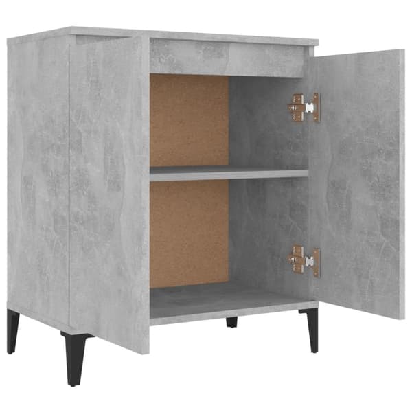 The Living Store Skänk betonggrå 60x35x70 cm konstruerat trä -  Skänkar & serveringsbord