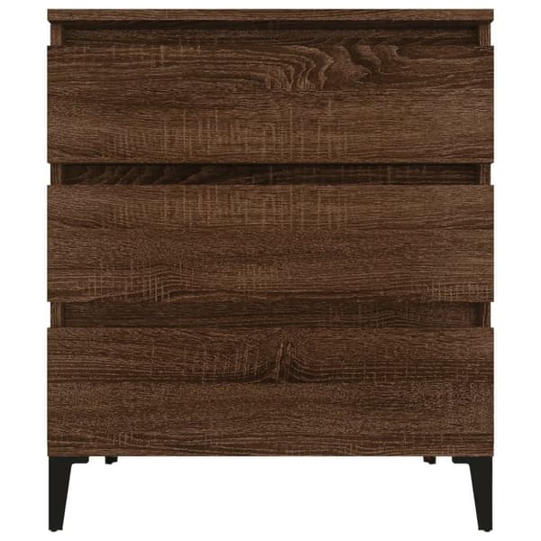 The Living Store skænk 60x35x70 cm konstrueret træ brun egetræsfarve -  Skænke