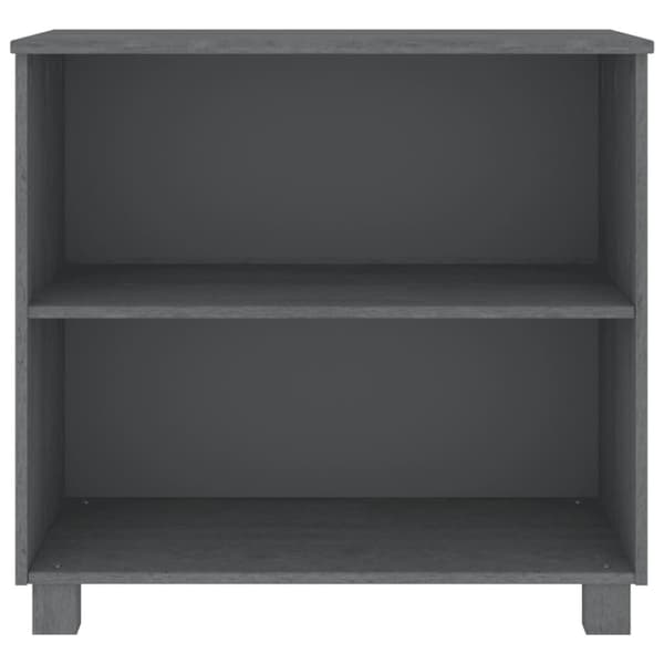 The Living Store Sivupöytä HAMAR tummanharmaa 85x35x80 cm täysi mänty - Tarjoilupöydät & senkit