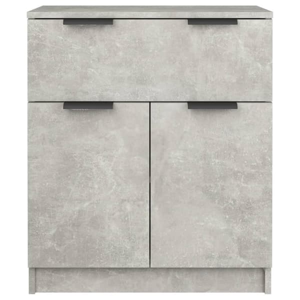 The Living Store skænk 60x30x70 cm konstrueret træ betongrå - Skænke