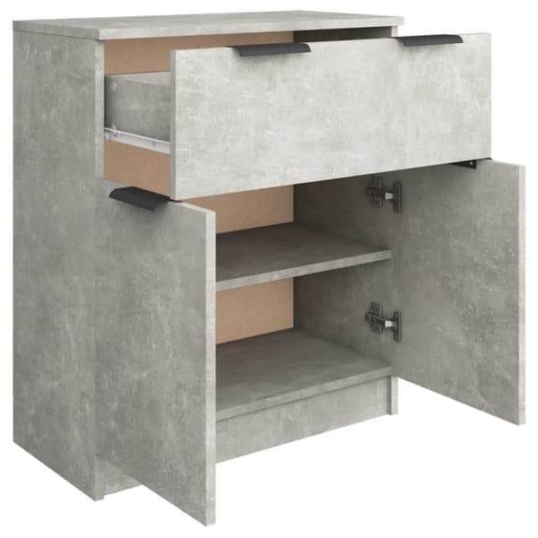 The Living Store skænk 60x30x70 cm konstrueret træ betongrå -  Skænke