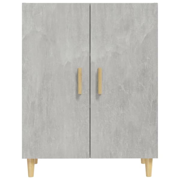 The Living Store Senkki betoninharmaa 70x34x90 cm tekninen puu - Tarjoilupöydät & senkit