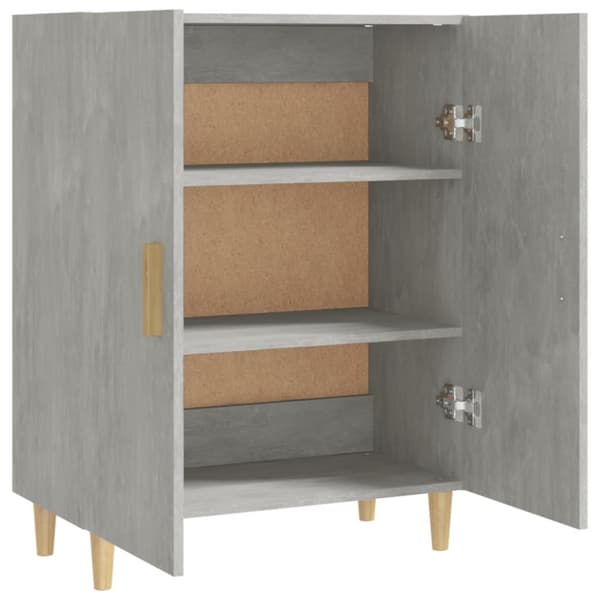 The Living Store Senkki betoninharmaa 70x34x90 cm tekninen puu - Tarjoilupöydät & senkit