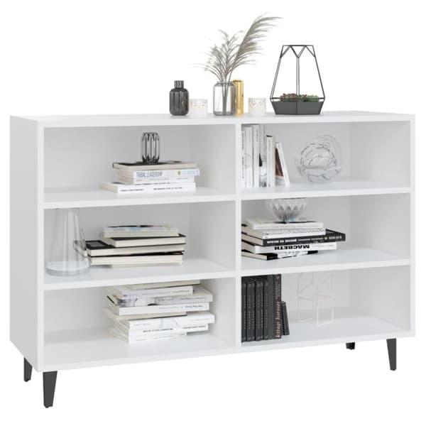 The Living Store Skänk vit 103,5x35x70 cm konstruerat trä - Skänkar & serveringsbord