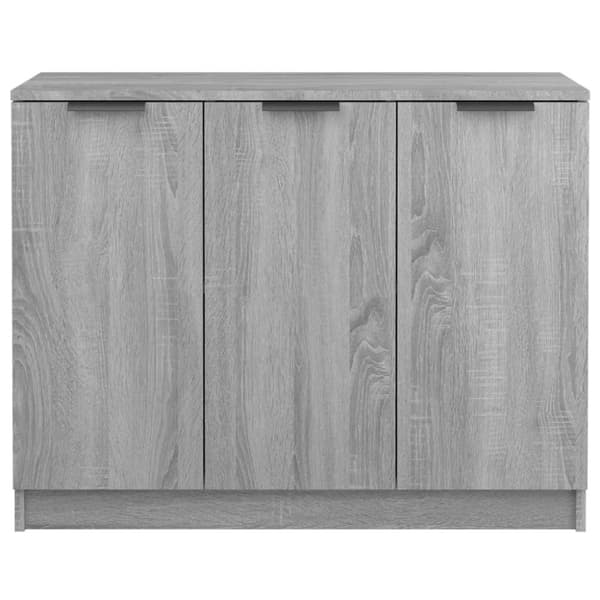 The Living Store Byrå grå sonoma 90,5x30x70 cm konstruerat trä -  Skänkar & serveringsbord