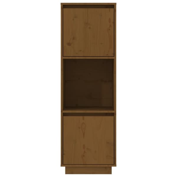 The Living Store skænk 38x35x117 cm massivt fyrretræ gyldenbrun - Skænke