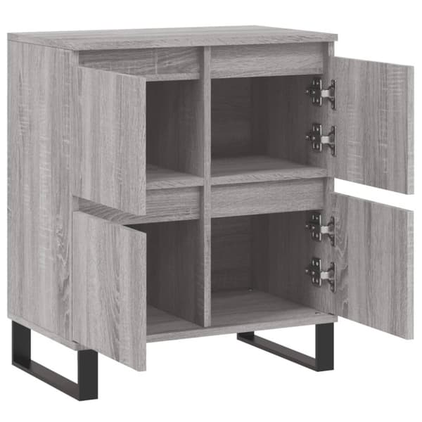 The Living Store Senkki harmaa Sonoma 60x35x70 cm tekninen puu -  Tarjoilupöydät & senkit