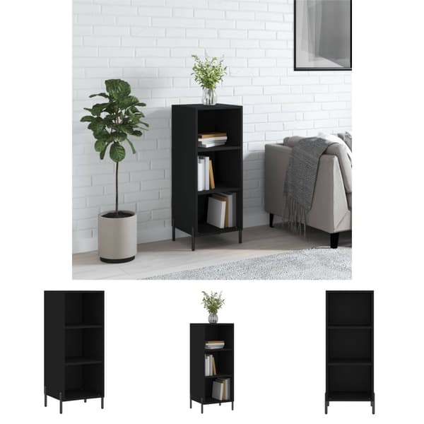 The Living Store Skänk vit 34,5x32,5x90 cm konstruerat trä -  Skänkar & serveringsbord