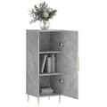 Miniatyrbild 5 av 11: The Living Store Skåp betonggrå 34,5x34x90 cm konstruerat trä -  Skänkar & serveringsbord