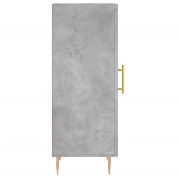 The Living Store Skåp betonggrå 34,5x34x90 cm konstruerat trä - Skänkar & serveringsbord