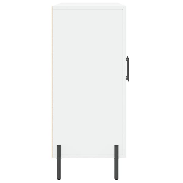 The Living Store skab 90x34x80 cm konstrueret træ hvid - Skænke