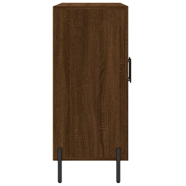 The Living Store Senkki ruskea tammi 90x34x80 cm tekninen puu -  Tarjoilupöydät & senkit