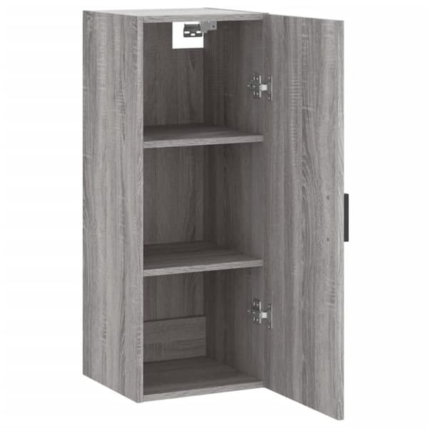 The Living Store vægskab 34,5x34x90 cm grå sonoma-eg - Skænke