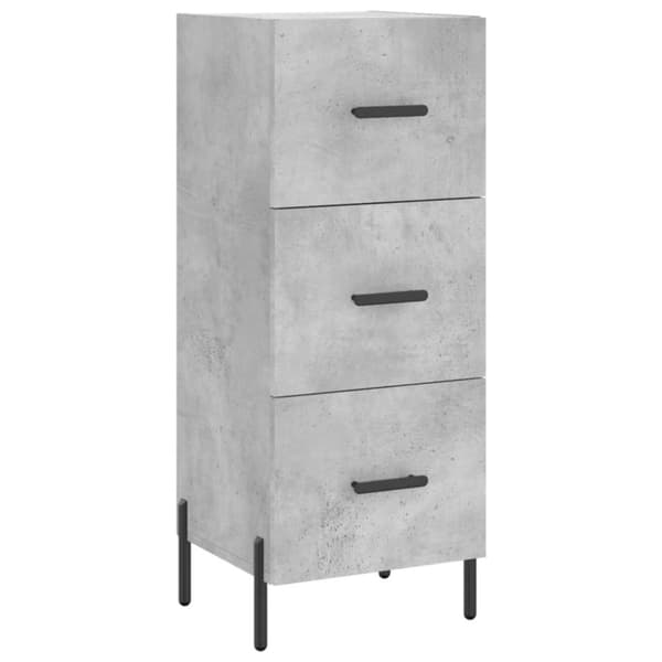 The Living Store skab 34,5x34x180 cm konstrueret træ betongrå - Skænke