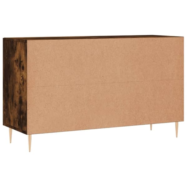 The Living Store skænk 100x36x60 cm konstrueret træ røget egetræsfarve - Skænke