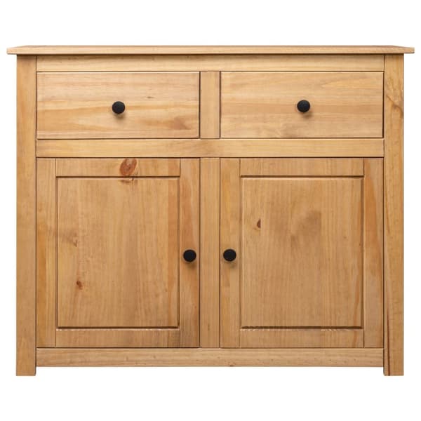 The Living Store Skänk 93x40x80 cm massiv furu panama - Skänkar & serveringsbord