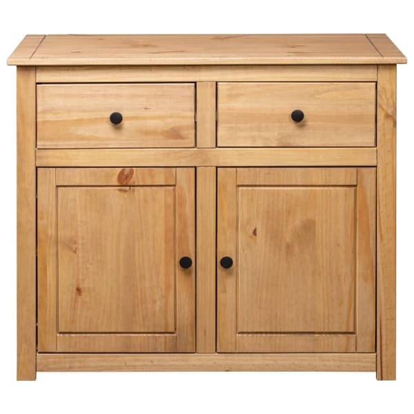 The Living Store Skänk 93x40x80 cm massiv furu panama -  Skänkar & serveringsbord
