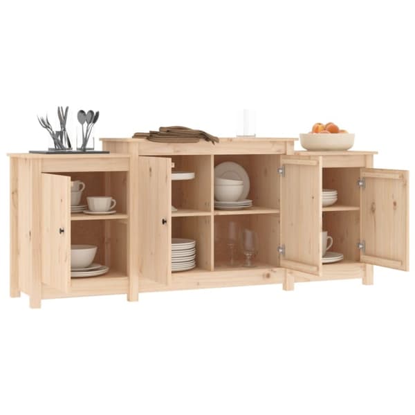 The Living Store Senkki 164x37x68 cm täysi mänty - Tarjoilupöydät & senkit