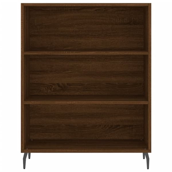 The Living Store højskab 69,5x34x180 cm konstrueret træ brun egetræsfarve - Skænke