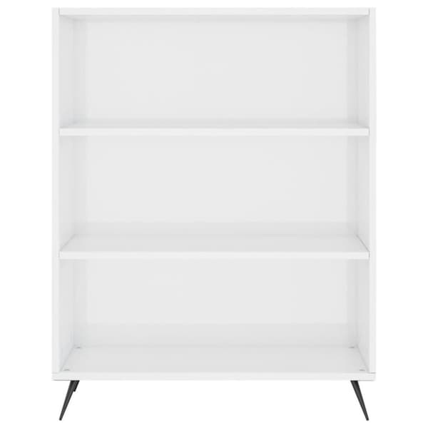 The Living Store Högskåp högglans vit 69,5x34x180 cm konstruerat trä -  Skänkar & serveringsbord