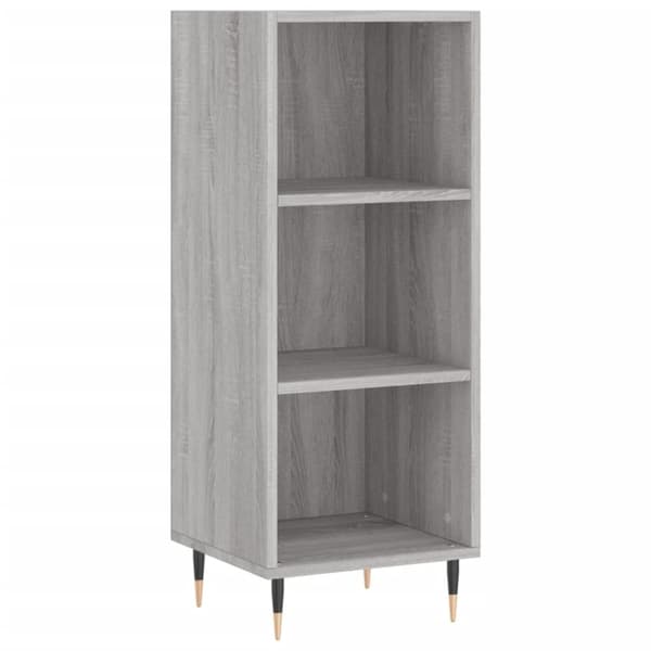 The Living Store højskab 34,5x32,5x180 cm konstrueret træ grå sonoma-eg -  Skænke