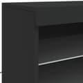 Pikkukuva 10 / 11: The Living Store Senkki LED-valoilla musta 60,5x37x67 cm -  Tarjoilupöydät & senkit