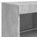 Pikkukuva 11 / 11: The Living Store Senkki LED-valoilla betoninharmaa 81x37x67 cm -  Tarjoilupöydät & senkit