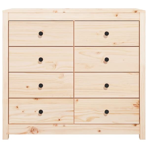 The Living Store kommode 100x40x90 cm massivt fyrretræ - Skænke