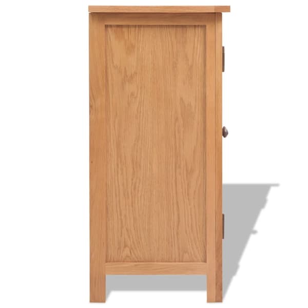 The Living Store skænk 70 x 35 x 75 cm massivt egetræ - Skænke