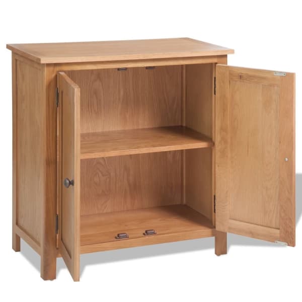 The Living Store skænk 70 x 35 x 75 cm massivt egetræ - Skænke