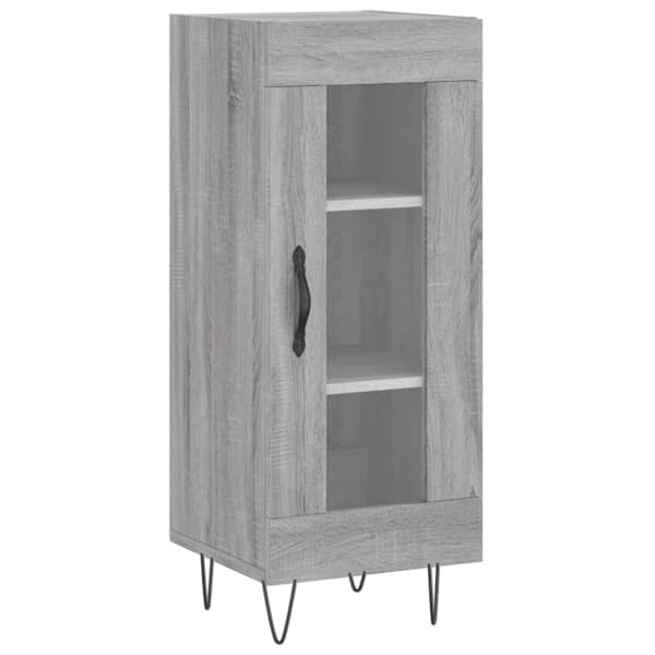 The Living Store højskab 34,5x34x180 cm konstrueret træ grå sonoma-eg - Skænke
