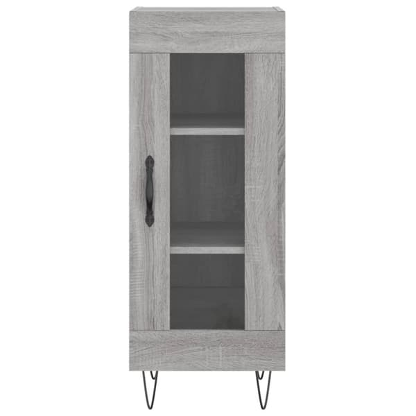 The Living Store højskab 34,5x34x180 cm konstrueret træ grå sonoma-eg -  Skænke