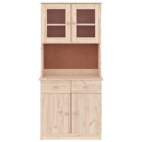 The Living Store skænk ALTA 77x35x165 cm massivt fyrretræ -  Skænke