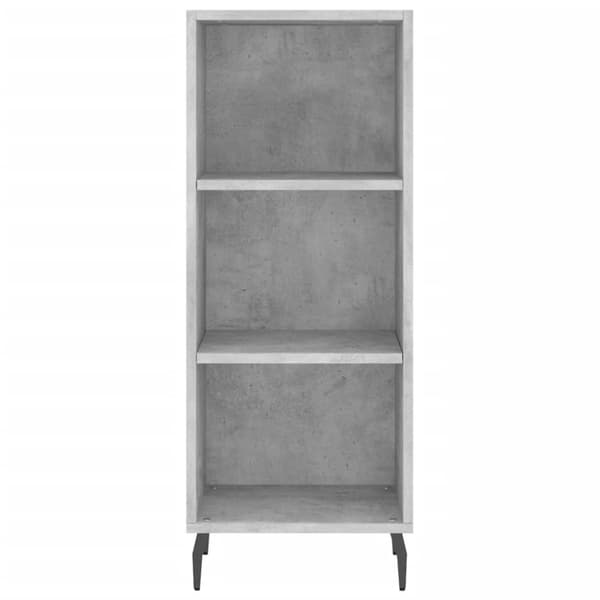 The Living Store Högskåp betonggrå 34,5x34x180 cm konstruerat trä -  Skänkar & serveringsbord