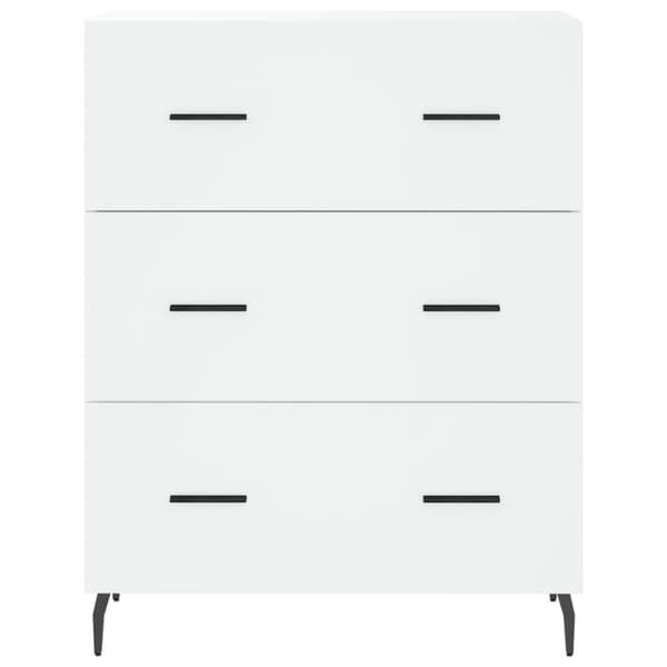 The Living Store højskab 69,5x34x180 cm konstrueret træ hvid -  Skænke